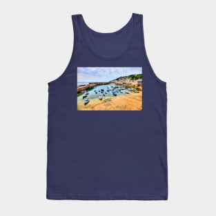 Mousehole Harbor Fishing Boats, Cornwall, UK Tank Top